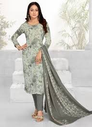 Faux Crepe Salwar Kameez